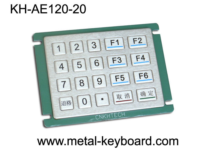 IP65 avaliou a água - impermeabilize o teclado numérico de Digitas do metal 5x4 em chaves da matriz 20