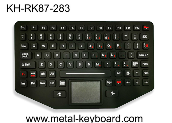 O teclado industrial portátil militar do silicone Ruggedized o luminoso com Touchpad