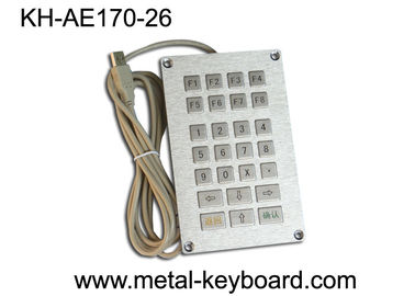 Chaves terminais do teclado 26 do quiosque do metal do autosserviço de USB, teclado chave liso
