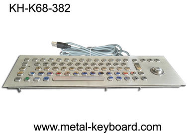 Teclado industrial com Trackball, teclado áspero de 70 chaves da montagem do painel