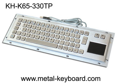Teclado de computador industrial da montagem de painel traseiro com 65 chaves e Touchpad