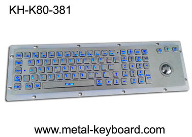 Diodo emissor de luz do teclado de prova da poeira do rato do Trackball de 80 chaves retroiluminado para circunstâncias escuras